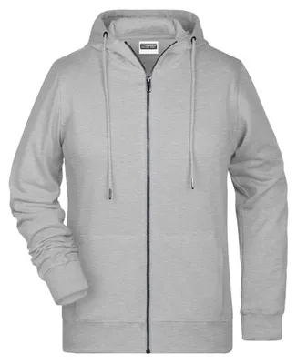 Produktbild von James and Nicholson - Hoodie mit durchgehendem Reißverschluss für Damen LT2777 (M) (Grauheide)