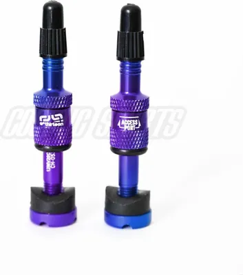 Produktbild von e*thirteen Quick Fill Tubeless valves Presta, profondeur de jante 16-24mm, 2 pcs, intergalactique