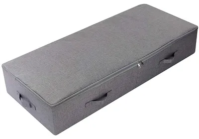 Aufbewahrungsbox 100x43x18 cm, dunkelgrau, mit Deckel, faltbar