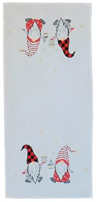 Produktbild von Tischläufer CARINA Wichtel Weihnachten Polyester weiß 40 x 140 cm