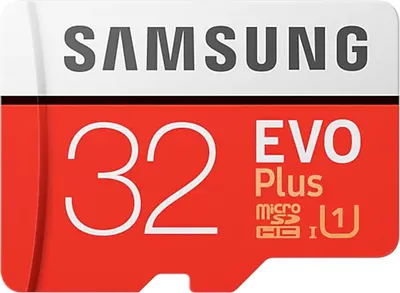 Obrázek produktu pro Samsung EVO Plus MB-MC32GA - Paměťová karta Flash (včetně adaptéru microSDXC na SD)
