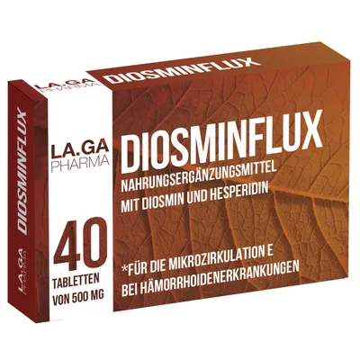 Obrázok produktu pre Doplnok stravy na podporu mikrocirkulácie s diosmínom a hesperidínom 500 mg. Na kŕčové žily, opuchnuté nohy, trhlinky a popraskané kapiláry. S ruskom, gaštanom, čučoriedkou.