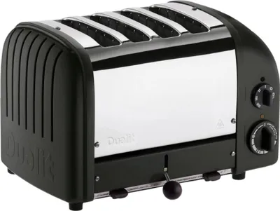 Produktbild von grille-pain 4 fentes de grillage sã‰lecteur newgen - double bagel - noir - nexedis - dualit