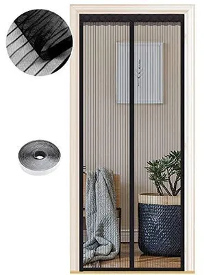 Zdjęcie produktu dla Moskitiera magnetyczna na drzwi 130X230 cm siatka bez wiercenia