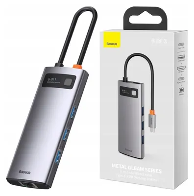 Obrázek produktu pro Baseus Metal Gleam USB 3.2 Gen 1 (3.1 Gen 1) Type-C Grey