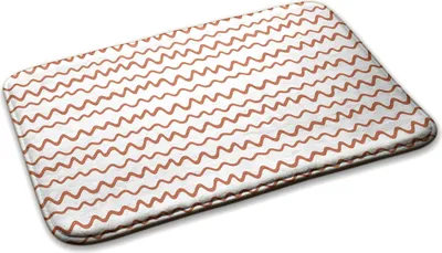 Produktbild von Teppich Teppich Wohnzimmer Schlafzimmer Modern - 75 cm x 45 cm - Gewellte Horizontale Linien