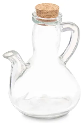 Produktbild von Ölflasche 290 ml aus Glas mit Korken, präzisem Dosierer, ergonomischem Griff für Öl & Essig