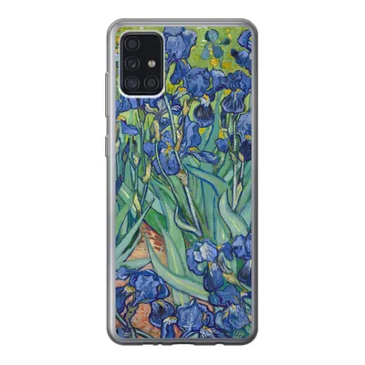 Produktbild von MuchoWow® Handyhülle Schutzhülle Hülle für Samsung Galaxy A52 5G Schwertlilien - Vincent van Gogh Silikon Softcase Handy Hülle - Umschlag