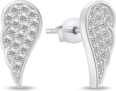 Immagine prodotto di Orecchini in argento con ali di angelo EA743W