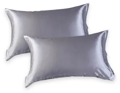Produktbild von Satin Kissenbezug 2 Stück, Weich Atmungsaktiv, 48 x 74 cm, Für Haar und Haut, Schlafzimmer