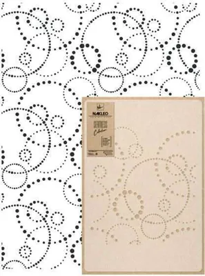 Produktbild von Wandschablone Groß Muster, Malschablone 59x95 cm Universum Kreis Punkt Wiederverwendbare Kunststoff, Geometrische Tapete Wandgestaltung