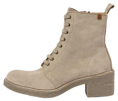 Image de El Naturalista Bottines à talons pour Femme N5660 SILK SUEDE CREAM / TICINO Couleur Beige