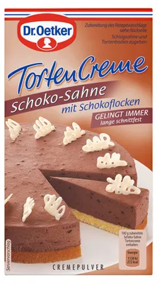 Produktbild von Dr. Oetker Tortencreme Schoko Sahne, 11er Pack