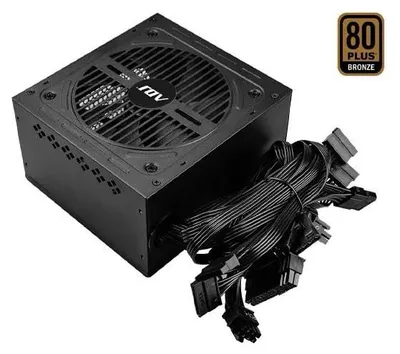 Zdjęcie produktu dla Zasilacz ADJ ATX 550 W, 80 Plus Bronze, wentylator 12 cm