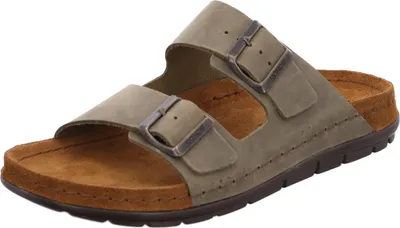 Produktbild von Rohde Herren Pantolette Leder Clog Schnalle Memoryfussbett bequem Rodigo-H 5918, Größe:41 EU, Farbe:Grün