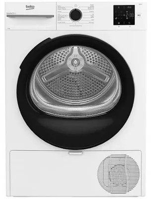 Produktbild von Beko BM3T39220WB, Freistehend, Frontlader, Wärmepumpe, Weiß, Drehregler, Berührung, Rechts
