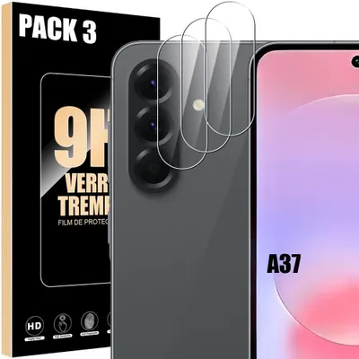 Image de Verre Trempé Caméra Arrière pour Samsung Galaxy A37 5G - Antichoc Anti-Rayures 9H