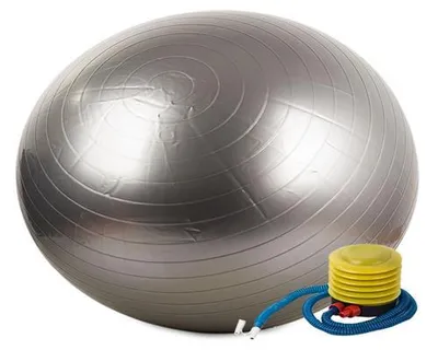 Produktbild von Gymnastikball 65 cm mit Pumpe Fitnessball Sitzball Sitzball Ball Sportball Grau