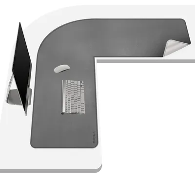 Obrázek produktu pro Elzusha – Podložka na psací stůl ve tvaru "L" z umělé kůže (105+105) x 33 cm