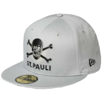 Produktbild von FC St. Pauli - Schiebermütze Totenkopf - grau