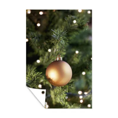 Obrázek produktu pro MuchoWow® Zahradní plakáty - Vánoční koule - Vánoční dekorace - Vánoce - 180x120 cm - Zahradní dekorace