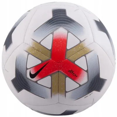 Produktbild von Nike - "Pitch" Fußball, Swoosh SX249 (5) (Weiß/Rot)