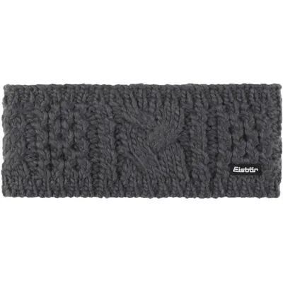 Produktbild von EISBÄR Afra Fleece Strick Stirnband mit Wolle grau