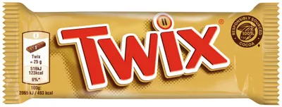 Produktbild von Twix - repen einzeln 25x50gr