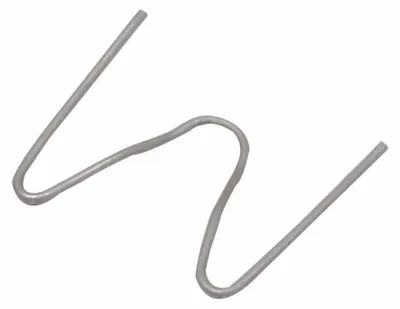 Immagine prodotto di Set 100 graffette caldo, graffette ondulate a M per saldatura plastica, auto paraurti plastica saldatura riparazione cucitrice a caldo, angolo esterno graffette 90 gradi,  0.6 mm, larghezza 15 mm