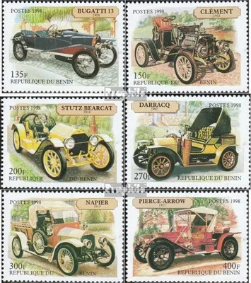Produktbild von Briefmarken Benin 1998 Mi 1063-1068 (kompl.Ausg.) postfrisch Alte Autos