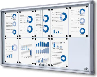 Produktbild von Showdown Displays Schaukasten mit Schiebetür - 10x DIN A4