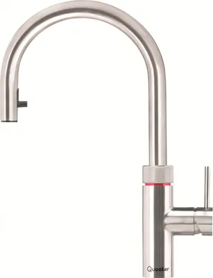 A Quooker Flex faucet with a PRO3 hot water reservoir.