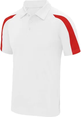 Produktbild von Just Cool JC043 | Contrast Cool Sport Poloshirt + WRAP  - Farbe: Arctic White/Sapphire Blue - Größe: L