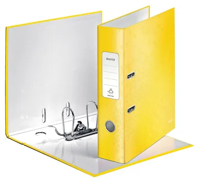 Zdjęcie produktu dla Leitz 180° WOW, A4, Okrągły pierścień, Karton, Żółty, 600 ark., 80 g/m²