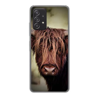 Produktbild von MuchoWow® Handyhülle Schutzhülle Hülle für Samsung Galaxy A53 5G Schottischer Hochländer - Licht - Porträt - Natur Silikon Softcase Handy Hülle - Schutzabdeckung