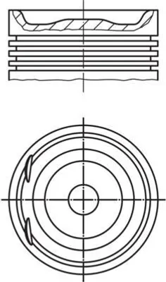 Produktbild von MAHLE 012 20 00 Kolben für OPEL ZAFIRA B (A05) Astra H Caravan (A04) Astra H Schrägheck (A04) Astra G CC (T98) Zafira A (T98)