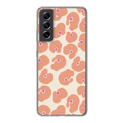 Produktbild von MuchoWow® Handyhülle Schutzhülle Hülle für Samsung Galaxy S21 FE Blume - Muster - Abstrakt Silikon Softcase Handy Hülle - Mobiltelefonhülle