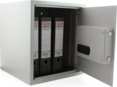 Produktbild von Bituxx Elektronischer Akten Safe Tresor Wandtresor Wandsafe Geldschrank Möbeltresor Stahlschrank Geldsafe Geldtresor Panzerschrank Dokumententresor Lichtgrau MS-17336