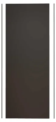 Produktbild von Duschspa Aluverbundplatte 80x210cm Schwarz matt Duschrückwand mit Alu-Abschlussprofil Fliesenersatz 3mm Wandpaneele