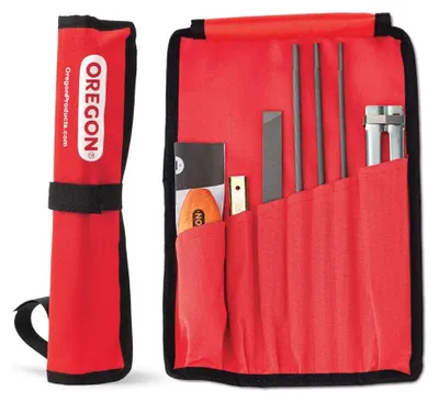 Image de Kit d'affûtage universel pour tronçonneuses Oregon – Rouge