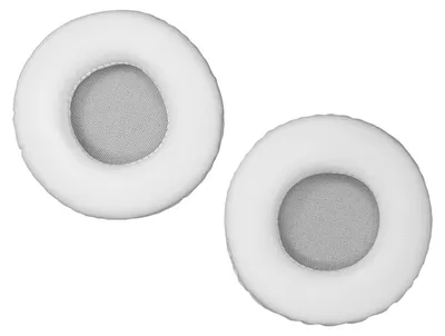 Obrázek produktu pro Náhradní náušníky zPolyuretankůže – náhradní náušníky pro sluchátka AKG/ATH, 75 mm, bílé