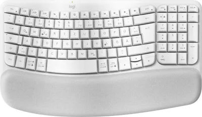 Zdjęcie produktu dla Logitech Wave Keysergonomic KB OFFWHITE