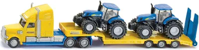 Obrázok produktu pre Siku Super 1805 Ťahač s vlekom a dvoma traktormi New Holland 1:87