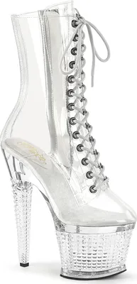 Produktbild von Pleaser SPECTATOR-1040C Plateau Stiefeletten Transparent EU 37