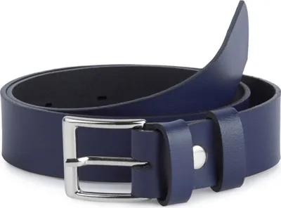 Produktbild von Ladeheid Kinder Gürtel Ledergürtel K1D5 (Navyblau-1, 55 cm (Gesamtlänge 74 cm))