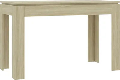 Image de vidaXL Table de salle à manger Chêne Sonoma 120 x 60 x 76 cm Panneau de particules