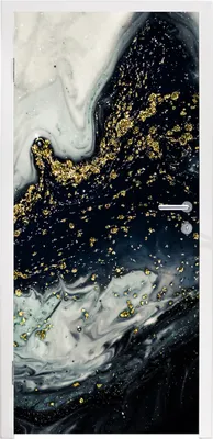 Produktbild von MuchoWow® Türtapete Selbstklebende Türfolie Marmor - Naturstein - Gold 85x205 cm Türposter Türaufkleber Klebefolie Türklebefolie - Türverzierung - Türen Dekoration - Plakaten