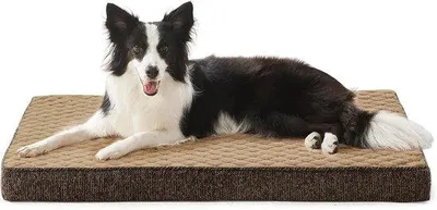Produktbild von Orthopädische Hundekissen für große Hunde waschbar rutschfest braun 89x56 cm
