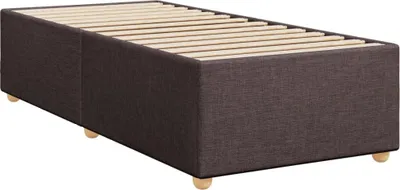 Produktbild von Bettgestell ohne Matratze Dunkelbraun 90x200 cm Stoff