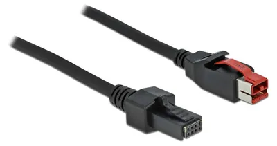 Obrázok produktu pre DeLOCK 85951, Čierna, PoweredUSB, Mini DIN 4-pin, 2 m, 1 kusov, Čína